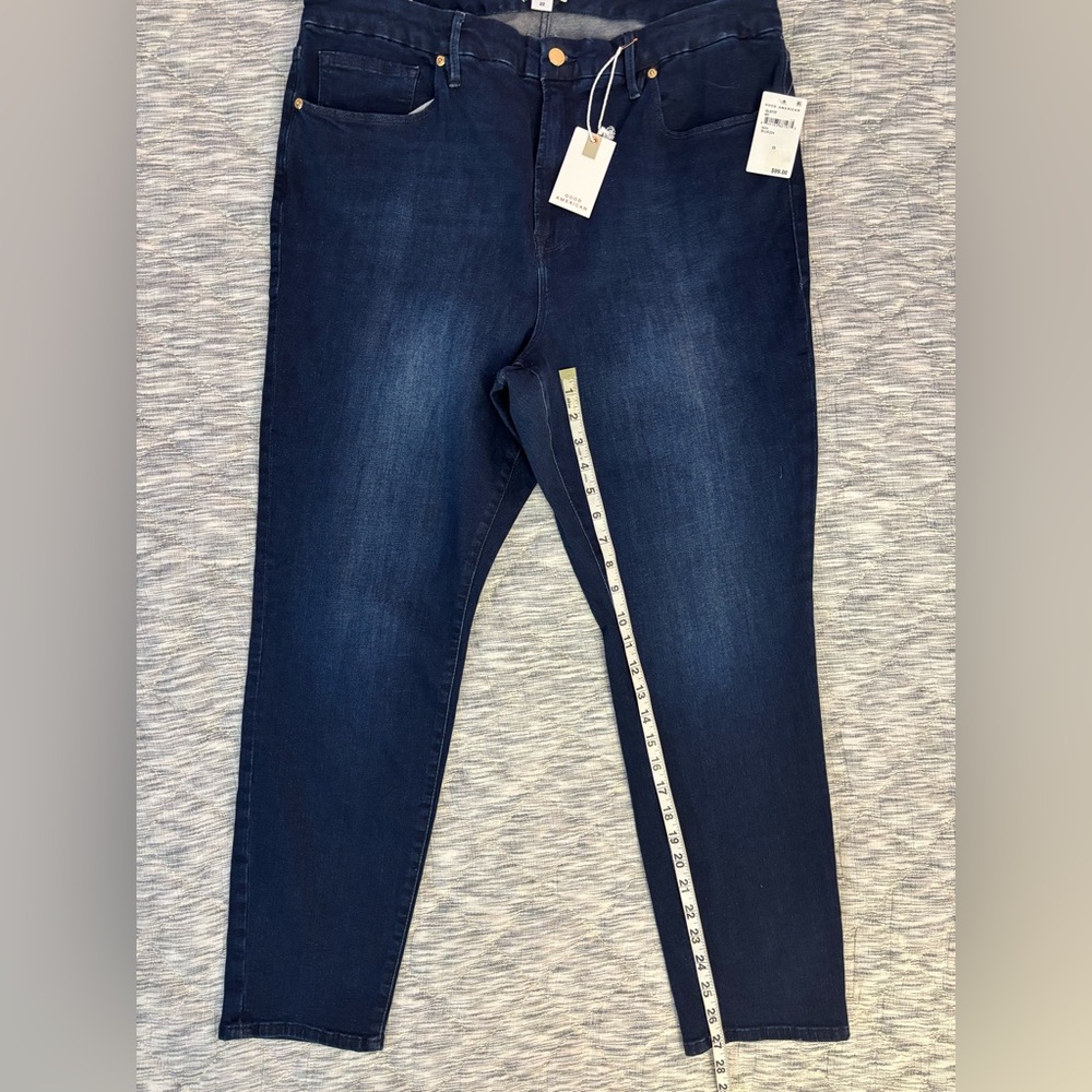 Good American Good Legs High Rise Skinny Jeans Sz 22 NWT | Skinny Hi-Rise Jeans- - Picture 5 of 10